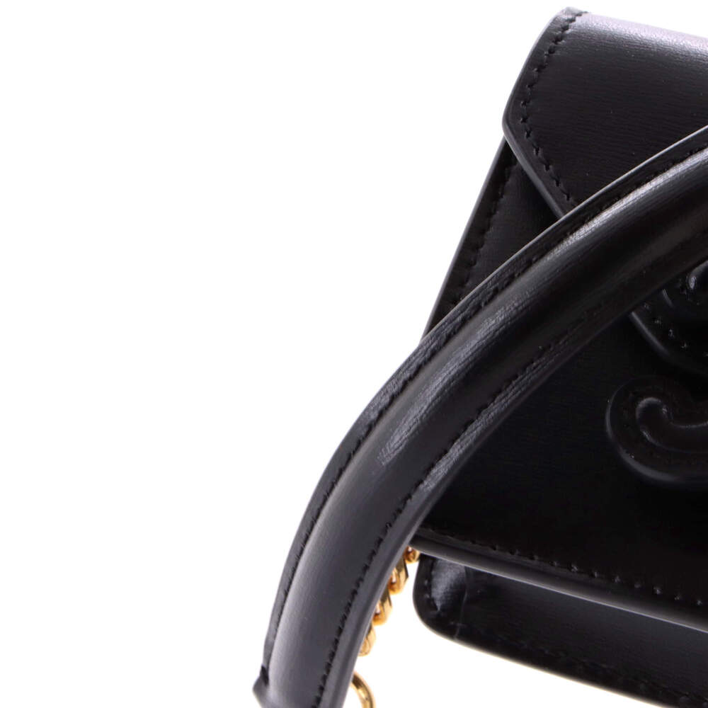 Celine Card Holder On Chain Leather #240445C98B - Picture 6 of 8